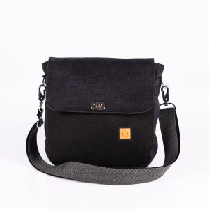 Handtasche Mila in Schwarz von Q.Linda Manufaktur Vorderansicht